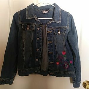 Embroidered denim jacket